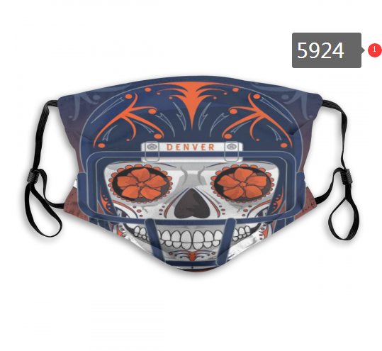 2020 NFL Denver Broncos #4 Dust mask with filter